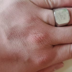 Silver signet ring